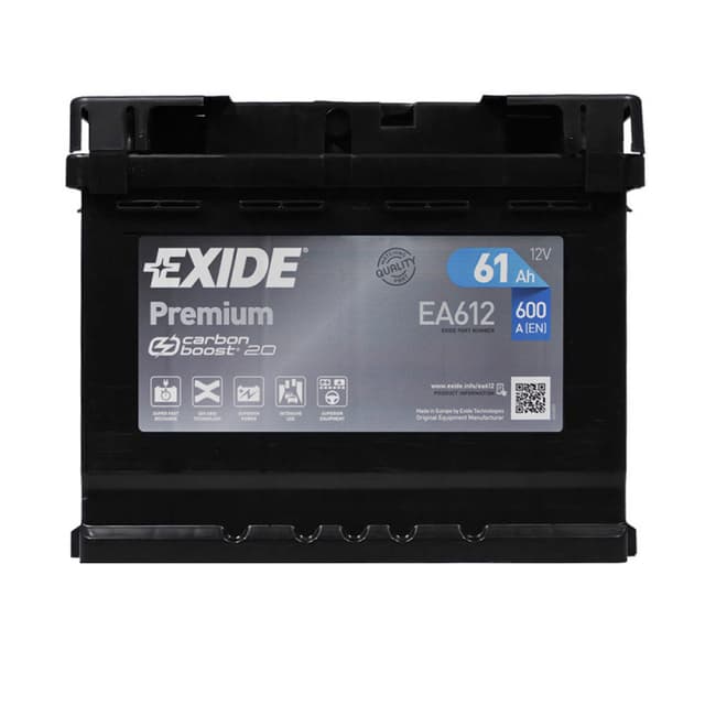 Exide Premium 61Ah 600A 12V R+