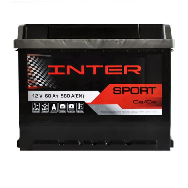 INTER Sport 60Ah 580A 12V L+ (175x190x242)