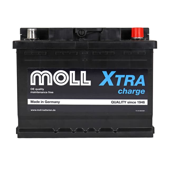 MOLL X-Tra Charge 64Ah 620A 12V R+ (175x190x242)