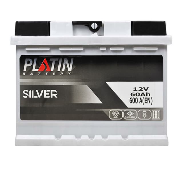 PLATIN Silver 60Ah 600A 12V R+ (175x190x242)