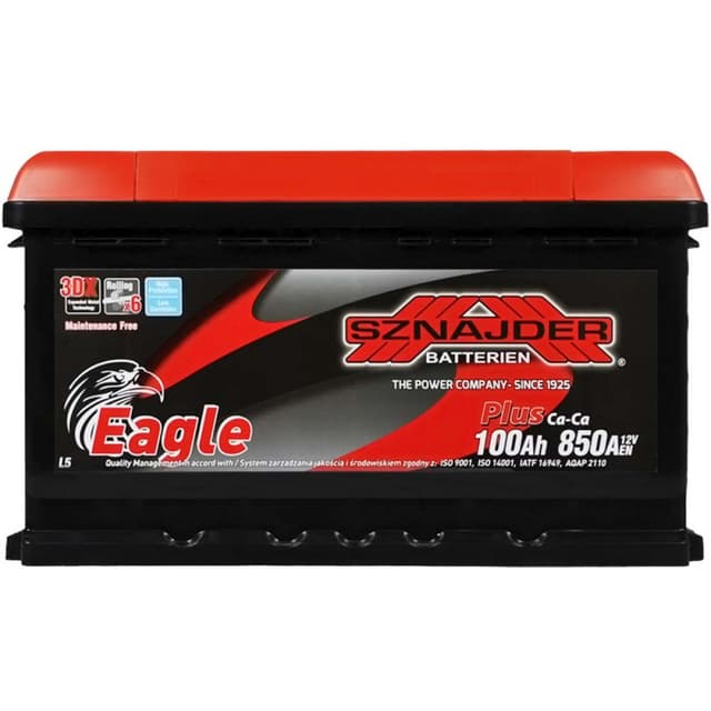 SZNAJDER Plus Calcium 100Ah 850A 12V R+ (175x190x353)