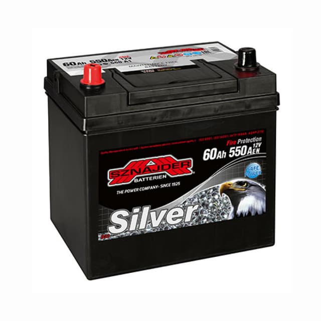 SZNAJDER Silver 60Ah 550A 12V L+ азия (173x222x230)