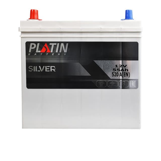 PLATIN Silver 55Ah 520A 12V L+ азия (129x225x238)
