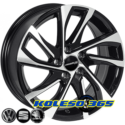 Zorat Wheels BK5760 6.5x15 5x98 ET35 DIA58.1 Black polished (Черный с полированной лицевой частью)