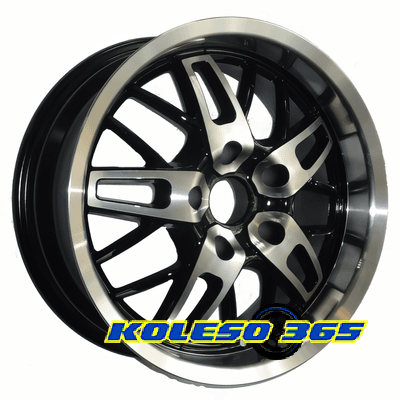 Lawu RV-513 7x16 5x120 ET18 DIA74.1 Black polished (Черный с полированной лицевой частью)