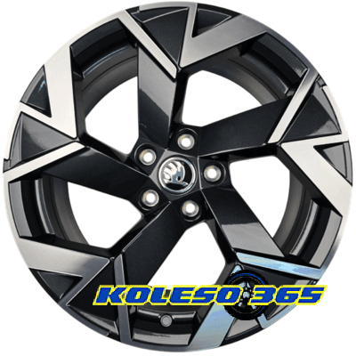 Skoda OEM 3P0601025J 8x18 5x112 ET44 DIA57.1 Grey Polished (Темно-серый с полированной лицевой частью)