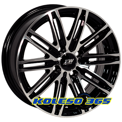 Zorat Wheels 3303 5.5x13 4x98 ET25 DIA58.6 Black polished (Черный с полированной лицевой частью)
