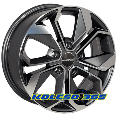 Zorat Wheels BK5168 6.5x15 5x98 ET35 DIA58.1 Grey Polished (Темно-серый с полированной лицевой частью)